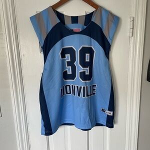 Dynamic Men’s Blue and Gray Lionville Lacrosse Reversible Jersey LG/XL NWOT B6